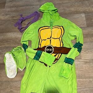 Adult XL Ninja Turtle Onesie Costume